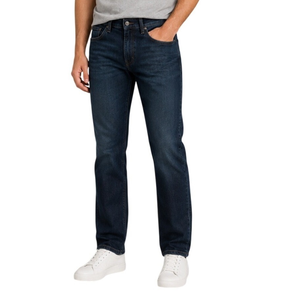 Levis 514 Dark Wash Indigo Straight Fit Denim Jeans Men's 29x32